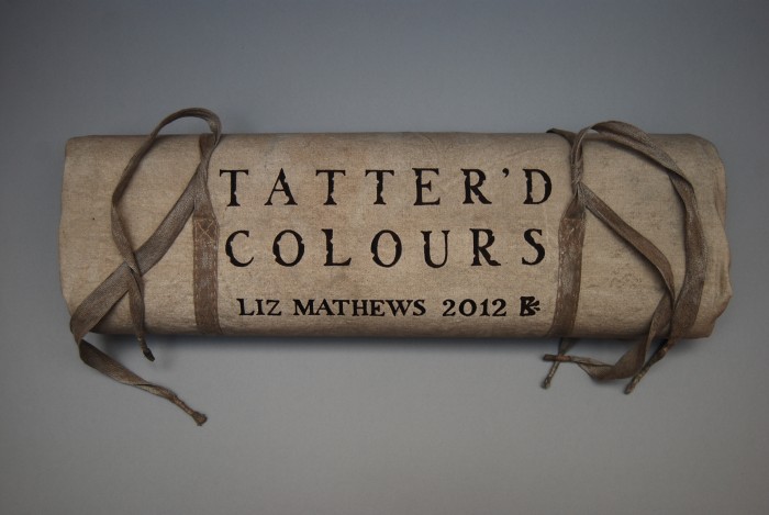 Tatter'd colours by Liz Mathews (detail of kitbag/cover)